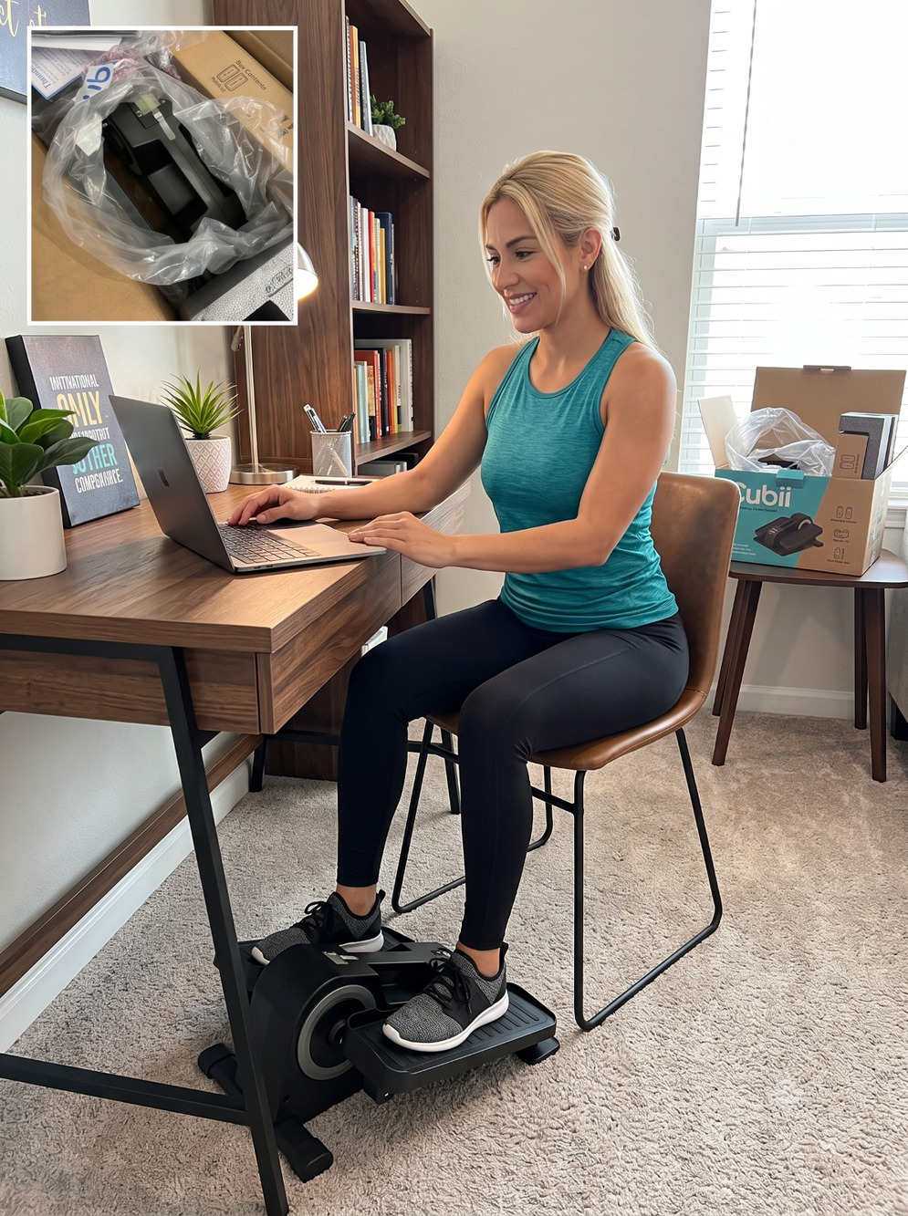 Cubii JR Seated Under Desk Elliptical Pedal Exerciser - Brand New In Box (NIB)